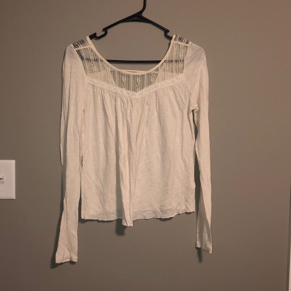 Lace long sleeve top